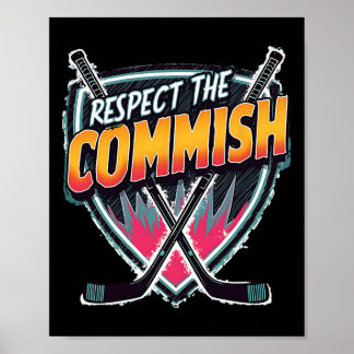 Respecteer De Commissaris Fantasy Hockey Poster