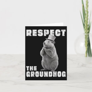 Respecteer de dag van de bosmarmot Respecteer de b Kaart