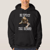Respecteer de draak met baard hoodie (Voorkant)
