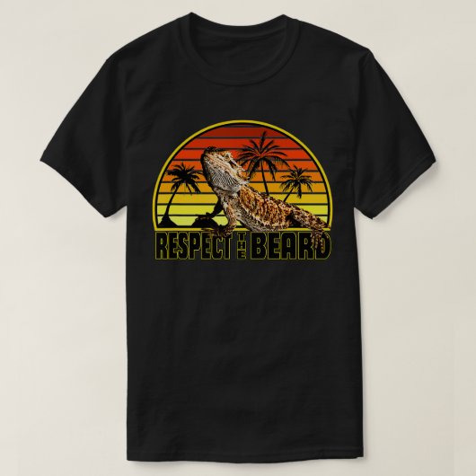 Respecteer de draak met baard t-shirt (Design voorkant)