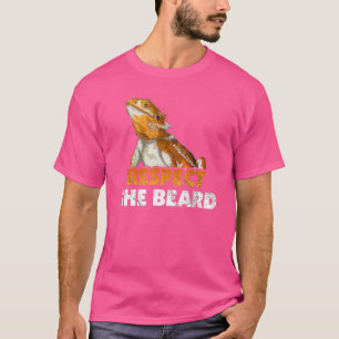 Respecteer de draak met baard t-shirt