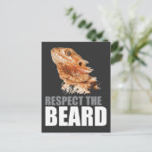 Respecteer de draak van de biet, met geld briefkaart (Staand voorkant)