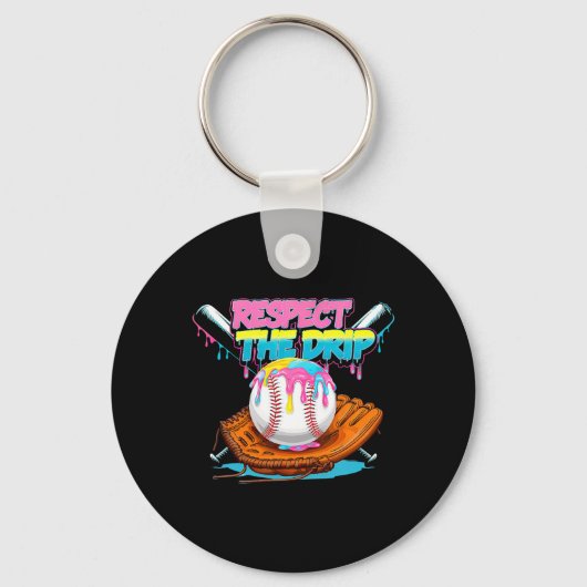 Respecteer De Drip Bysebyll Byt Handschoen Ijs Dri Sleutelhanger (Voorkant)