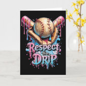 Respecteer De Drip Bysebyll Home Plate Ijs Drank Kaart (Gele Bloem)