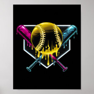 Respecteer De Drip Bysebyll Home Plate Ijs Drip Poster