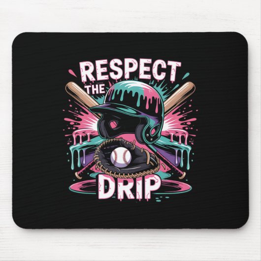 Respecteer De Drip Bysebyll Ijsroom Drip Helm Door Muismat (Voorkant)