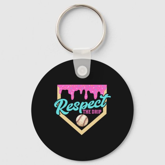 Respecteer De Drip Bysebyll Thuisplaat Ijs Druppel Sleutelhanger (Voorkant)