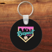 Respecteer De Drip Bysebyll Thuisplaat Ijs Druppel Sleutelhanger (Voorkant)