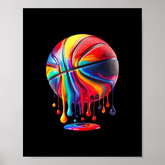 Respecteer De Drip Sketll Ll Hoop Slam Dunk Poster (Voorkant)