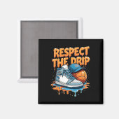 Respecteer De Drip Sneaker Swag Sketll Straatstijl Magneet (Voorkant / Achterkant)