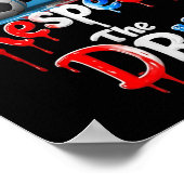 Respecteer De Drip Voetbal Graffiti Straatstijl  Poster (Hoek)