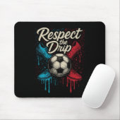 Respecteer De Drip Voetbal Ll Schoeisel Kinderen T Muismat (Met muis)