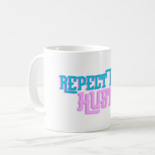 Respecteer de drukte koffiemok (Voorkant links)