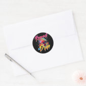 Respecteer de druppel Football ijsdruppel met SPRI Ronde Sticker (Envelop)