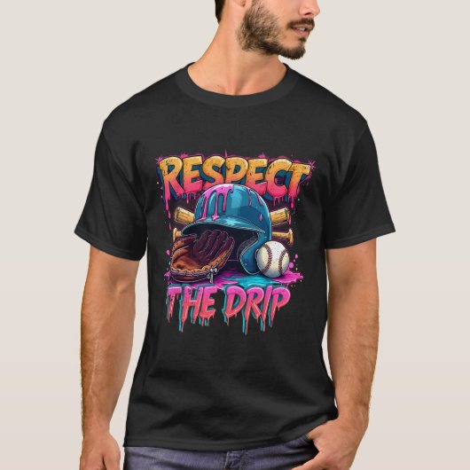 Respecteer de druppel honkbal ijs druppel vibes sq t-shirt (Voorkant)