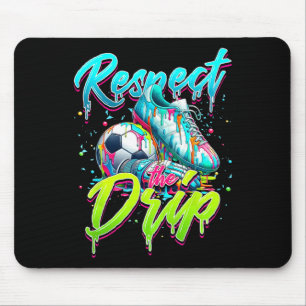 Respecteer De Druppel Voetbal Ijs Druppel Met Spri Muismat