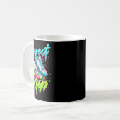 Respecteer de druppel voetbalijs druppel met sprin koffiemok (Voorkant links)