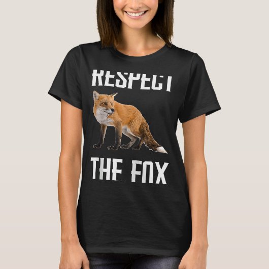 Respecteer de fox-wildveehouder voor de fox-spoeli t-shirt (Voorkant)