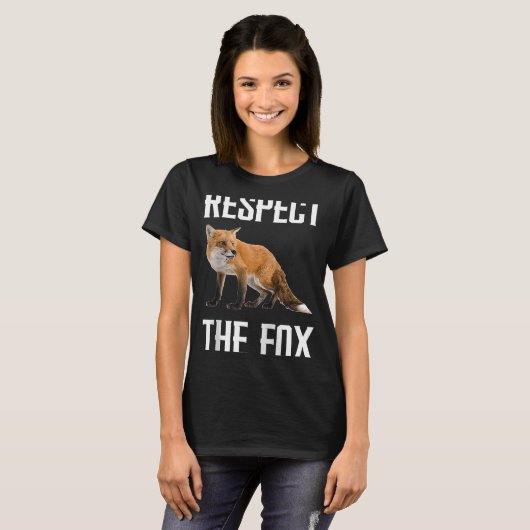 Respecteer de fox-wildveehouder voor de fox-spoeli t-shirt (Voorkant volledig)