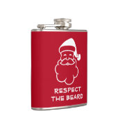 Respecteer de grappige kerstkerstkerstkerstkerstke heupfles (Rechts)