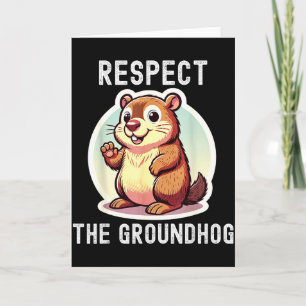 Respecteer de grondhondfluisteraar Funny Humor Vin Kaart