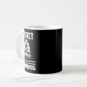 Respecteer de Groundhog Celebrate Groundhog Day Koffiemok (Voorkant links)