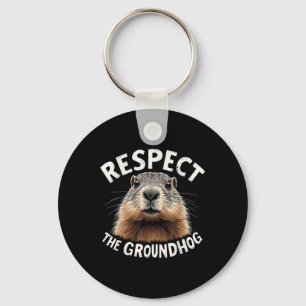 Respecteer de Groundhog Celebrate Groundhog Day me Sleutelhanger