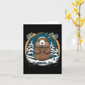 Respecteer de Groundhog Day _1 Kaart (Gele Bloem)