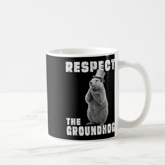 Respecteer de Groundhog Day Respecteer de Groundho Koffiemok (Rechts)