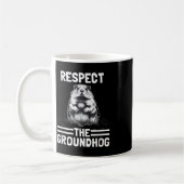Respecteer de Groundhog Vier Groundhog Day _1 Koffiemok (Links)