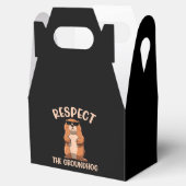 Respecteer de Groundhog - Woodchuck Groundhog Day Bedankdoosjes (Geopend)