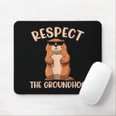 Respecteer de Groundhog - Woodchuck Groundhog Day Muismat (Met muis)