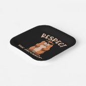 Respecteer de Groundhog - Woodchuck Groundhog Day Papieren Bordje (Gebogen)