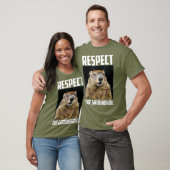 Respecteer de Groundhog Woodchuck Photo Ground-Hog T-shirt (Unisex)