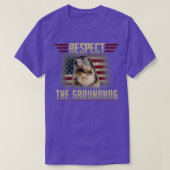 Respecteer de Groundhog Woodchuck Photo GroundHog  T-shirt (Design voorkant)