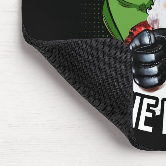 Respecteer de kerstman van de baard. muismat (Hoek)