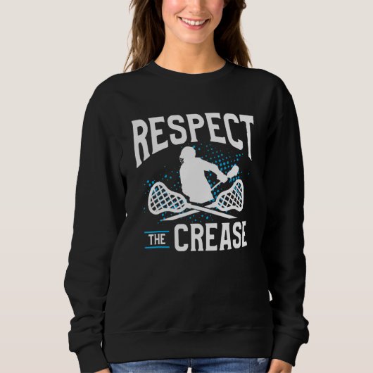 Respecteer De Kreuk Lacrosse Speler Trui (Voorkant)