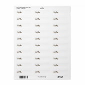 Respecteer de Locals Hammerhead Shark Funny Quote Etiket (Full Sheet)