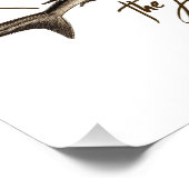 Respecteer de Locals Hammerhead Shark Funny Quote Foto Afdruk (Hoek)