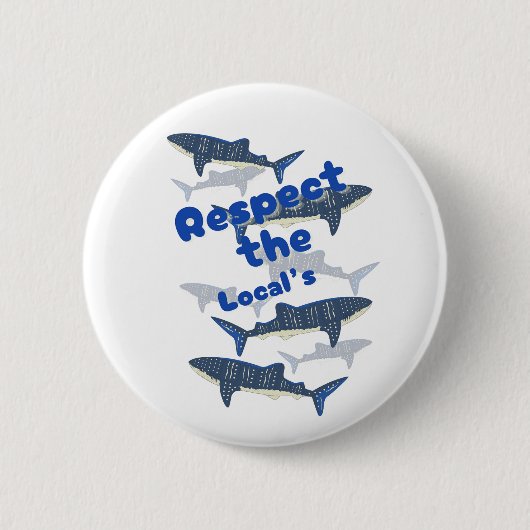 RESPECTEER DE LOKALE BEVOLKING, DE FAMILIE VAN DE  RONDE BUTTON 5,7 CM (Voorkant)