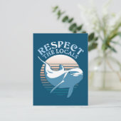 Respecteer de lokale bevolking - Dolphin Awareness Briefkaart (Staand voorkant)