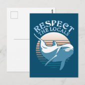 Respecteer de lokale bevolking - Dolphin Awareness Briefkaart (Voorkant / Achterkant)