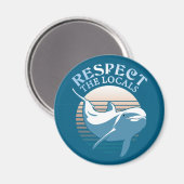Respecteer de lokale bevolking - Dolphin Awareness Magneet (Voorkant / Achterkant)
