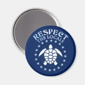 Respecteer de lokale bevolking - Turtle Awareness Magneet (Voorkant / Achterkant)