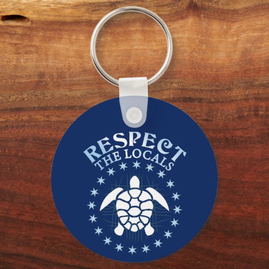 Respecteer de lokale bevolking - Turtle Awareness  Sleutelhanger (Voorkant)