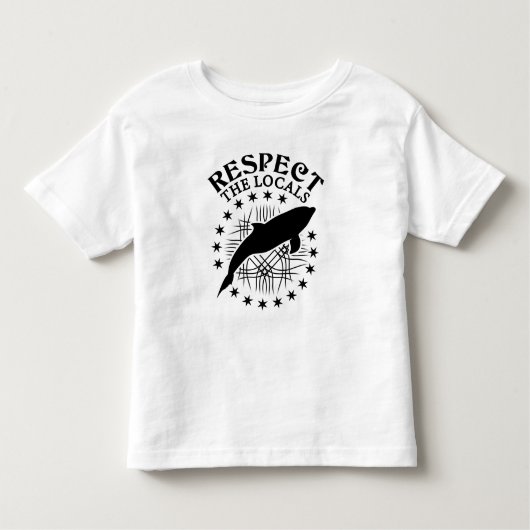 Respecteer de lokale omgeving - Dolphin Lover Quot Kinder Shirts (Voorkant)