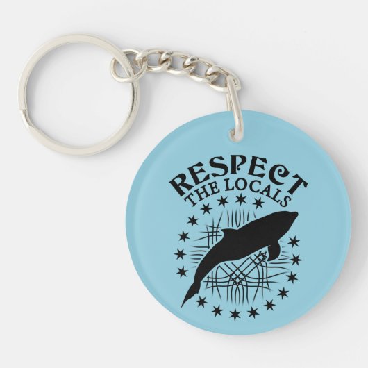 Respecteer de lokale omgeving - Dolphin Lover Quot Sleutelhanger (Voorkant)