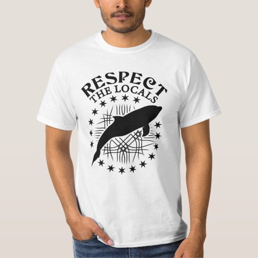 Respecteer de lokale omgeving - Dolphin Lover Quot T-shirt (Voorkant)