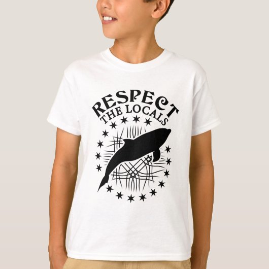 Respecteer de lokale omgeving - Dolphin Lover Quot T-shirt (Voorkant)