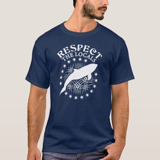 Respecteer de lokale omgeving - Dolphin Lover Quot T-shirt (Voorkant)